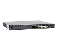Cisco Catalyst 2960X-24PS-L - Switch di rete a 24 porte Gigabit Ethernet, budget PoE 370 W, 4 porte uplink SFP da 1G, garanzia limitata a vita con formula avanzata (WS-C2960X-24PS-L)