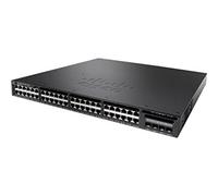 Cisco Catalyst 3650-48FD-L - Switch di rete a 48 porte PoE+ Gigabit Ethernet (GbE), 2 uplink da 10G e 2 uplink da 1G, alimentazione 1025 WCA, 1 RU, garanzia limitata a vita (WS-C3650-48FD-L)