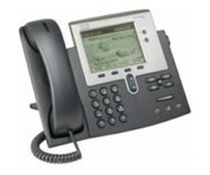 Cisco CP-7942G SCCP, SIP Unified IP Phone, Nero