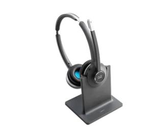 Cisco Headset 561 - Cuffie DECT biaurali wireless con base standard per USA e Canada, colore antracite, un anno di garanzia limitata (CP-HS-WL-562-S-EU=)