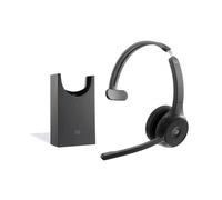 Cuffia con microfono Cisco HS-WL-721-BUNAS-C cuffia e auricolare Wireless A Padiglione Ufficio Bluetooth Base di ricarica Nero (Cisco Headset 721 - on-ear wireless carbon black Webex Certified) [HS-WL