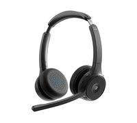 Cuffia con microfono Cisco HS-WL-722-BUNA-C cuffia e auricolare Wireless A Padiglione Ufficio Bluetooth Nero (Cisco Headset 722 - on-ear wireless carbon black Webex Certified) [HS-WL-722-BUNA-C]