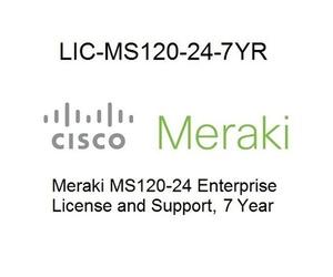 CISCO MERAKI MS120-24 ENTERPRISE LICENSE AND SUPPORT 7 YEARS NEW