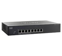 Cisco SF300-08 100/8P/M Switch di Rete, Nero