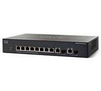 Cisco SF302-08MP 100/8P/2SFP/M Switch di Rete, Nero