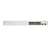Switch di rete Cisco CBS220-16P-2G Gestito L2 Gigabit Ethernet (10/100/1000) Supporto Power over (PoE) Bianco [CBS220-16P-2G-EU]