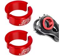 CiShow 4 Pz Bike Manubrio Shim, 25.4-31.8mm Bici Manubrio Shim Conversion, Bici Manubrio STEM Shim, Adattatore Bike Spacers, Lega di Alluminio Shims Conversion per la Maggior Parte della Bicicletta