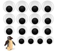 CiShow 8 Set Wiggle Googly Eyes con Autoadesivo, 45/50/60/70 mm Occhi appiccicosi Rotondi Wobbly, Gigante Googly Eyes Autoadesivo, Plastica Craft Eyes per Fai da Te Scrapbooking
