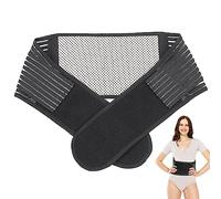Cisixin 1 Pezzi Fascia Lombare Supporto Schiena,Cintura Tormalina per la Schiena,Auto-Riscaldante,Terapia Magnetica,Cintura di Supporto Vita Sottile Regolabile Durevole,L