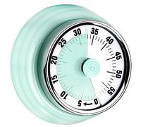 Cisixin 1 Pezzi Timer da Cucina, Timer di Cottura Allarme Orologio con Dorso Magnetico Supporto,Timer 360 Gradi Rotant Meccanico Countdown Timer da Cucina promemoria,Verde