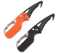 Cisixin 2 Pezzi Coltello Portachiavi,Coltellino Tascabile Piccolo,Portachiavi Coltello Pieghevole Multiuso per Caccia all'aperto,Campeggio,Pesca,Escursionismo per Uomini e Donne