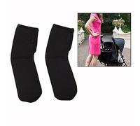 Cisixin 2 Pezzi Coprimaniglie Universale - Vagoni Elasticità Schermo Cover(Nero)