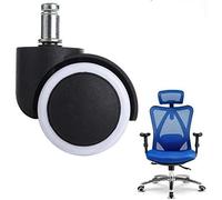 Cisixin 5 Pezzi di Ricambio a Rotelle Pavimenti Resistente per Sedie Girevoli direzionale Ruota per Poltrona