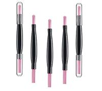 Cisixin 5 Pezzi Penna per Smalto,Gli Strumenti Professionali per Unghie, Esfolianti ed Esfolianti, Possono Essere Lucidati
