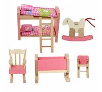 Cisixin Mobili Dollhouse di Adorabile Legno dei Bambini Set Toy