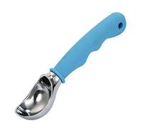 Cisixin Paletta per Gelato in Acciaio Inox con Comoda Maniglia in Gomma - per i più Ice Cream, Frozen Yogurt, Frutta(Blu)