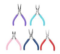 Cisixin Set di 5 Pinze per Gioielli,Pinze per Gioielli Multifunzionali Usato per Fare Orecchini, Bracciali, Corde