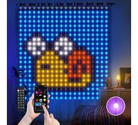 Ciskotu® Tenda Luminosa, 186+ Modalità RGBIC, Intelligente Tenda LED 2 x 2 M, IP65 Impermeabile DIY Modello di Luce Dinamico con 400 LEDs Curtain Lights, Tenda Luci Natale