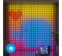 Ciskotu® Tenda Luminosa, 186+ Modalità RGBIC, Intelligente Tenda LED 3 x 3 M, IP65 Impermeabile DIY Modello di Luce Dinamico con 400 LEDs Curtain Lights, Tenda Luci Natale