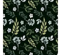 Cismmy Carta da parati rimovibile Peel and Stick, motivo floreale, 44,5 x 1000 cm, per camera da letto, bagno, facile da staccare, da attaccare alla parete, adatta agli affittuari, verde nerastro