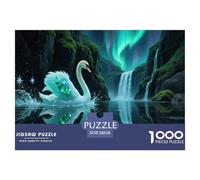 Cisne 1000 Pezzi Puzzle Classici Impegnativo E Difficile Per Difficoltà Sfida Per Adulti E Ragazzi Collection Puzzle Per Gioco Familiare, Festa Aziendale Regalo Per Amore E Amico 38x26cm/1000pcs