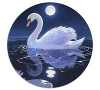 Cisne 1000 Pezzi Wildlife Puzzle Circolare Intrattenimento Creativo Festa Aziendale Regalo Per Adulti E Bambini Da 14 Anni E Più 1000pcs (67.5x67.5cm)