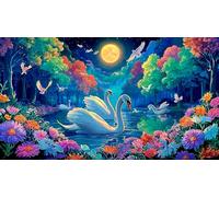 cisne Puzzle Impossible 1000Pcs Decorazione per la casa. Rilassamento e Intelletto per adulti e ragazzi da 14 anni 38x52cm/1000pcs