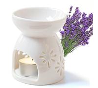 Cisolen Lampada di Fragranza Bruciatore di Oli Essenziali Brucia Essenze in Ceramica Censer Diffusore di Aromi Portacandele Supporto per Candela, Aroma Lampada per il sonno Aiuto Relax Meditazione