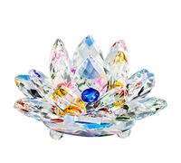 Cisolen Lotus Crystal Crystal - Cristallo di loto, fiore di loto, decorazione per la casa, decorazione per matrimoni, feng shui, sfere di cristalli, fiori, souvenir