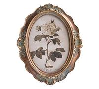 CISOO Vintage Cornice 5 x 7 Ovale Tavolo espositore da Parete Montaggio Cornice Decorazione Domestica Art Deco 9 Tall Bronze