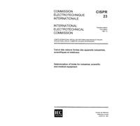 CISPR 23 Ed. 1.0 b:1987, Determination of limits for industrial, scientific and medical equipment
