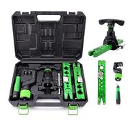 CISSIYOG 5 in 1 Kit Cartellatrice per Condizionamento,Kit Utensile | Svasare per Tubo Rame 1/4"-3/4" E 6-19mm Strumento,Svasare Eccentrico A 45° con Tagliatubi,per Tubi dell'Acqua,Freni