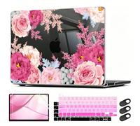 CISSOOK Custodia floreale per MacBook Pro 13 pollici 2023 2022 2021 2020 Release M2 Chip A2338 M1 A2289 A2251, custodia rigida in plastica con copertura per tastiera per MacBook Pro Touch Bar da 13