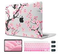 CISSOOK Custodia rigida per MacBook Pro 16" 2024 2023 2022 2021 Release M4 A3403 A3186 M3 A2991 M2 A2780 M1 A2485, Cherry Floral Cover per MacBook Pro 16,1 pollici - Cherry Blossoms perdite