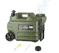 Cisterna e deposito acqua con ruote, 28 l, secchio portatile con manico pieghevole, contenitore 'acqua con rubinetto - per roatrips pic-nic, campeggio, guasto camper Jarin attività all'aperto