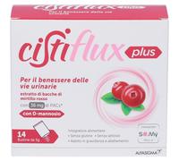 Cistiflux a Plus 36Ed, Integratore a Base di Estratto di Mirtillo Rosso, Cranberry Americano, e D-Mannosio, per Favorire Una Corretta Funzionalità delle Vie Urinarie, utile in caso di cistite, 14 Bust