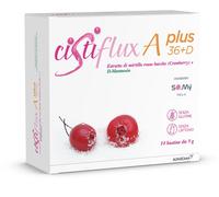 Cistiflux a Plus 36Ed, Integratore a Base di Estratto di Mirtillo Rosso, Cranberry Americano, e D-Mannosio, per Favorire Una Corretta Funzionalità delle Vie Urinarie, utile in caso di cistite, 14 Bust