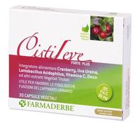 Farmaderbe Integratore alimentare Cistileve Forte Plus per apparato urinario 30 capsule (15 g)