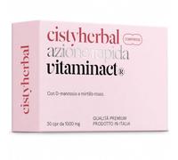 Cistyherbal Azione Rapida Vitaminact - Integratore D-Mannosio con Cranberry e Mirtillo Rosso - 500 mg per Compressa - 30 Compresse, 1 al Giorno - Prodotto in Italia