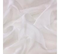 CISULI Tessuto chiffon di pura seta 100%, tulle sottile trasparente, 6 momme, larghezza 140 cm, leggero, anallergico (XY01, 0,5 m (ordina più, spedirà in un unico pezzo))