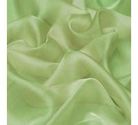 CISULI Tessuto chiffon di pura seta 100%, tulle sottile trasparente, 6 momme, larghezza 140 cm, leggero, anallergico (XY12, prezzo per 0,5 metri)