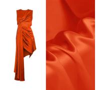 CISULI Tessuto in raso di seta pura 100% 19 Momme Larghezza 114 centimetri Camicia e vestito Materiale da cucito Vendita al metro Tinta unita... (86)