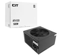 CiT ATV Eco 500W PSU - Power Supply Unit with Active PFC - Single +12V Rail - 12