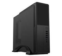 CiT S014C Black Slim Micro ATX/ITX Desktop Case with 300W Power Supply, USB 2.0,