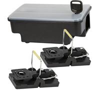 cit Set stazione esca con trappole Jerry - per topi Incl. 2 trappole a scatto Snapper