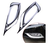 Citall 1 Coppia ABS Cromato per Auto Anteriore Coprifendinebbia Orlo Modanatura