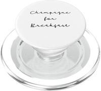 Citation Champagne Humour breakfast Champagne PopSockets PopGrip per MagSafe