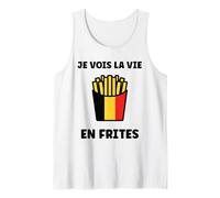 Citation Drapeau belge Coeur Amour Belgique Frites Canotta