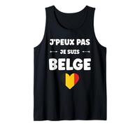 Citation Frites Drapeau Belgique j'peux PAS Je Suis Belge Canotta