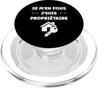 Citation Proprio humour Je men fous je suis Propriétaire PopSockets PopGrip per MagSafe